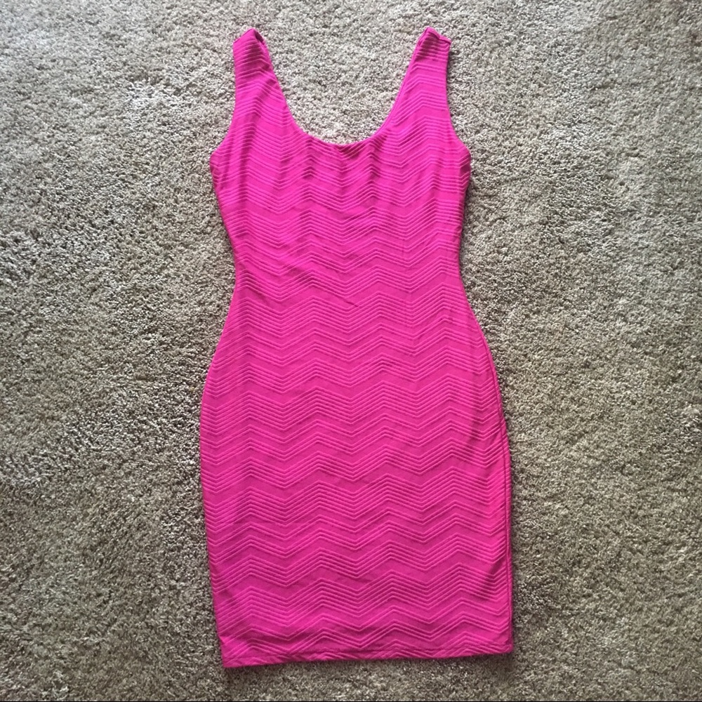 Pink/Magenta Fitted Dress